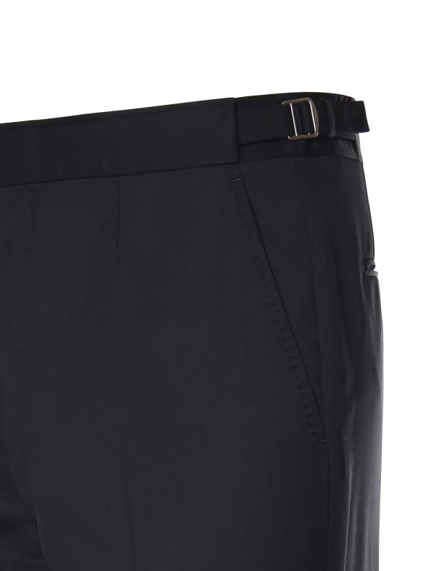 The Best Shops ZEGNA: テーラードトラウザー - テーラードパンツ - 黒