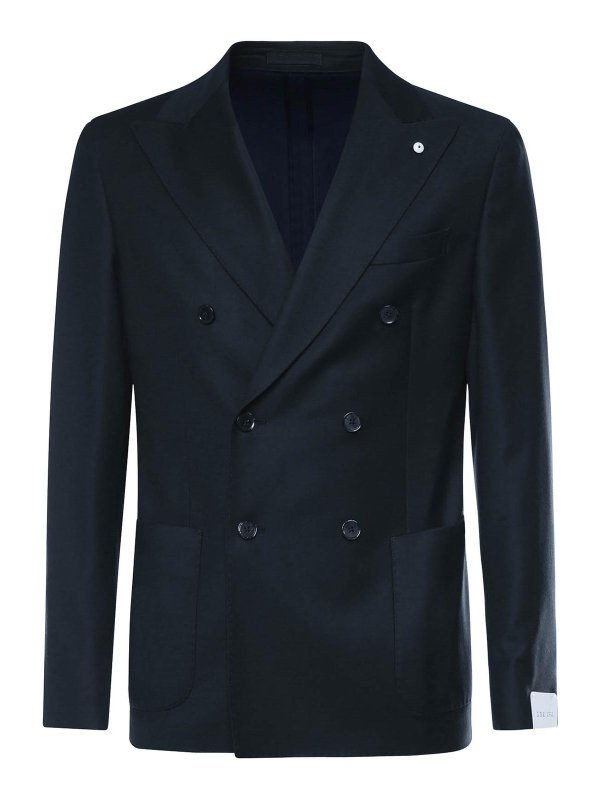 LUBIAM: giacche blazer - Blazer Doppiopetto In Lana