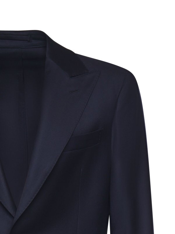 The Best Shops LUIGI BIANCHI MANTOVA: blazers - Single-Breasted Wool Jacket