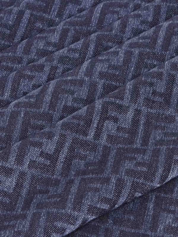 FENDI: scarves online - Ff Jacquard Shawl In Cotton And Wool