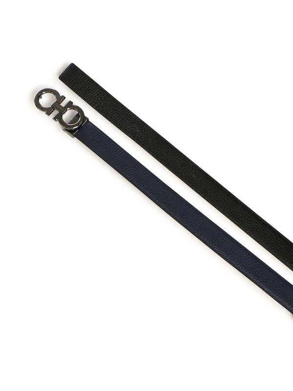FERRAGAMO: belts online - Leather Gancini Belt