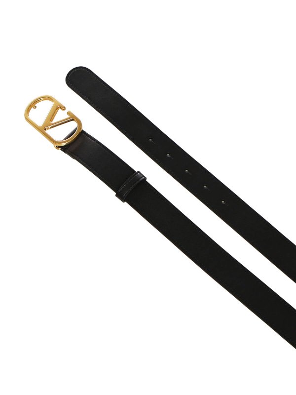 VALENTINO GARAVANI: belts online - Vlogo Signature Calfskin Belt