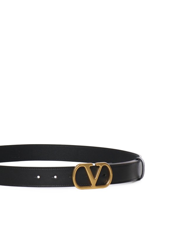 The Best Shops VALENTINO GARAVANI: belts - Vlogo Signature Calfskin Belt