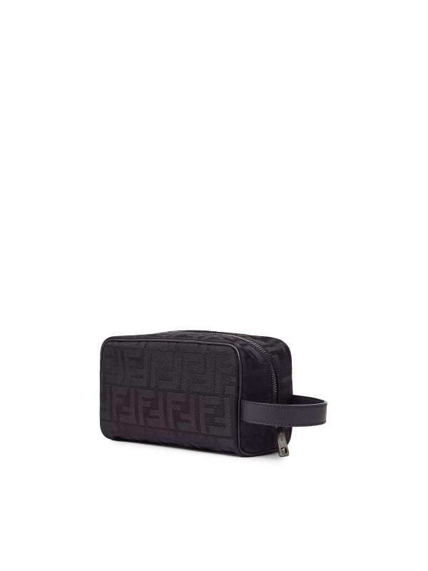 The Best Shops FENDI: totes bags - Small Ff Jacquard Nylon Beauty Case