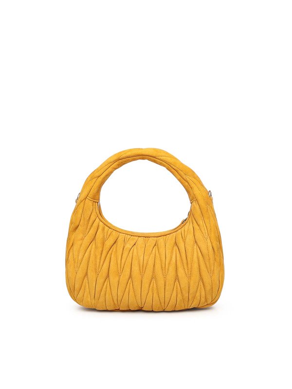 MIU MIU: totes bags online - Wander Quilted Suede Bag