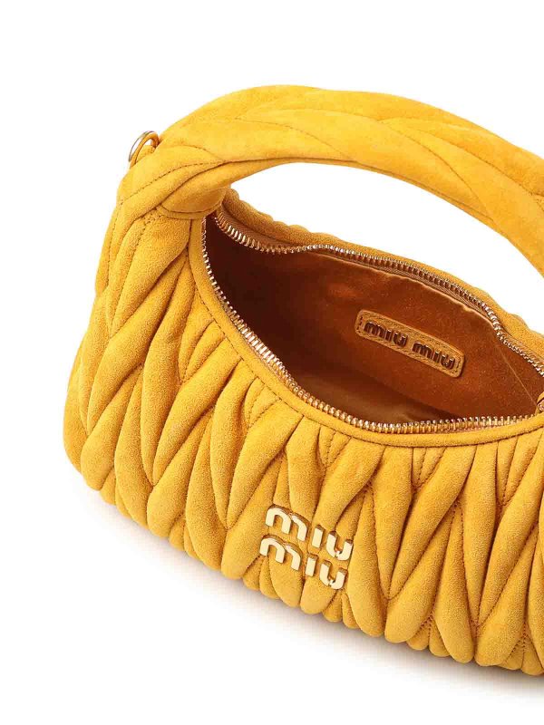 The Best Shops MIU MIU: totes bags - Wander Quilted Suede Bag
