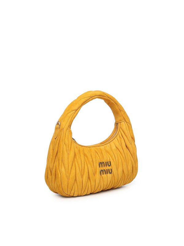 Wander Quilted Suede Bag shop online: MIU MIU