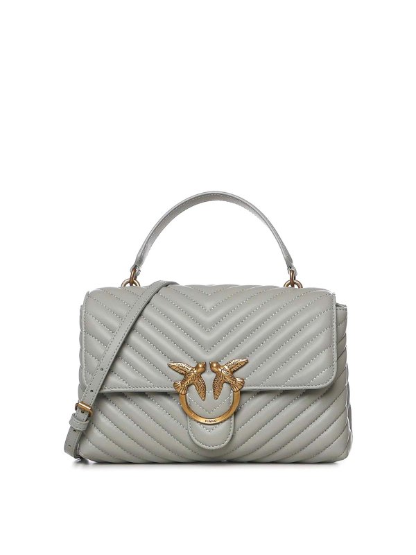 Pinko: totes bags - Love Bag Puff Chevron Medium Nappa Handbag
