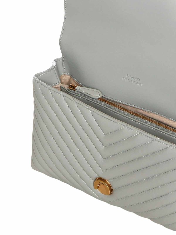 The Best Shops Pinko: totes bags - Love Bag Puff Chevron Medium Nappa Handbag