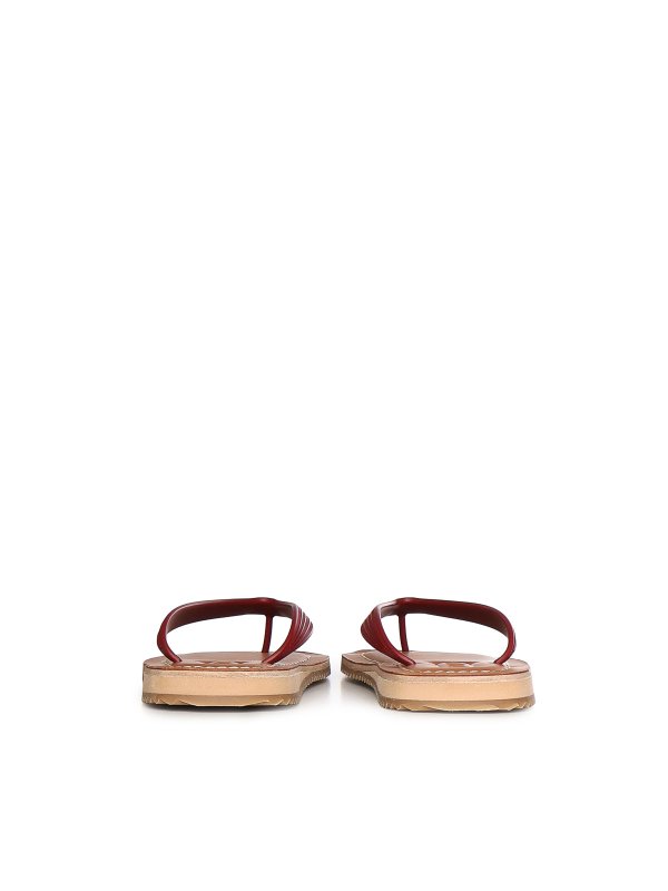 MIU MIU: flat shoes online - Logo Flip-Flops