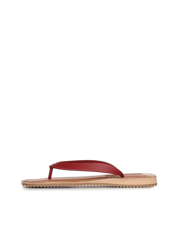 The Best Shops MIU MIU: flat shoes - Logo Flip-Flops