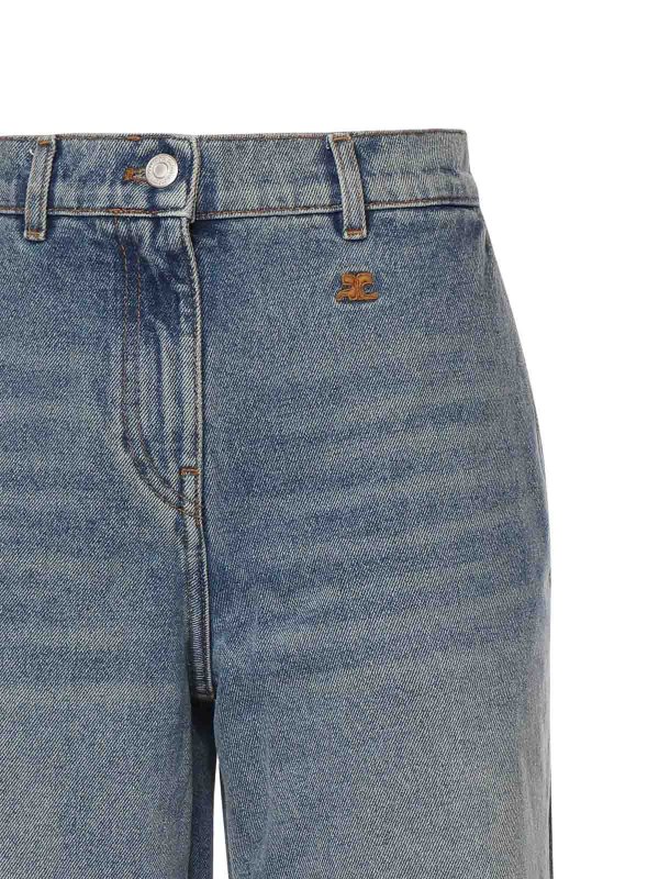 The Best Shops Courreges: Jeans Rectos - Vaqueros Rectos - Lavado Medio