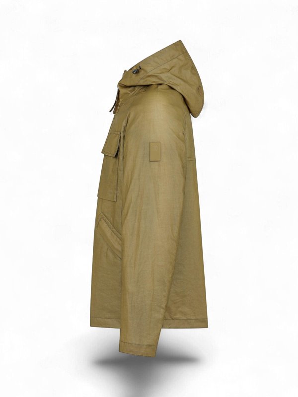 DUNO: knee length coats online - Beige jackets