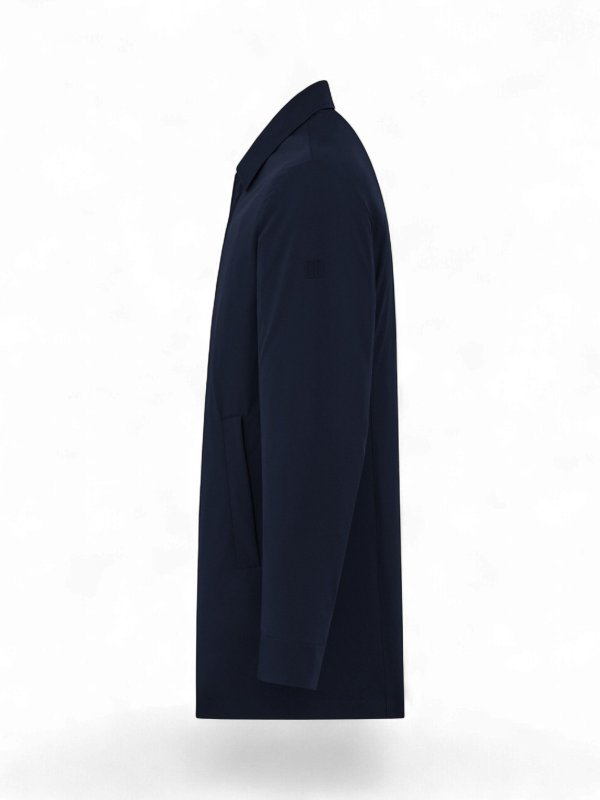 DUNO: knee length coats online - Blue jackets