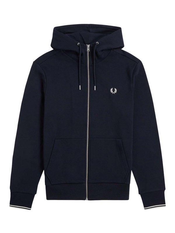 FRED PERRY: Sudaderas y suéteres - Sudadera - Azul