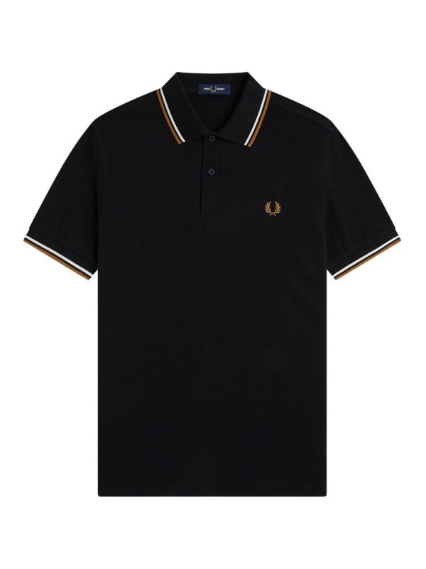 FRED PERRY: polo shirts - Black T-Shirt And Polo