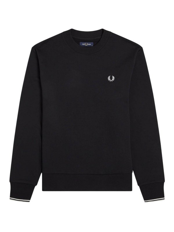 FRED PERRY: Sudaderas y suéteres - Sudadera - Negro