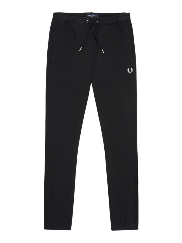 FRED PERRY: casual trousers - Black Pants