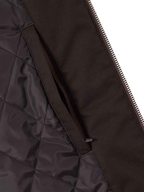 The Best Shops LACOSTE: knee length coats - Brown jackets