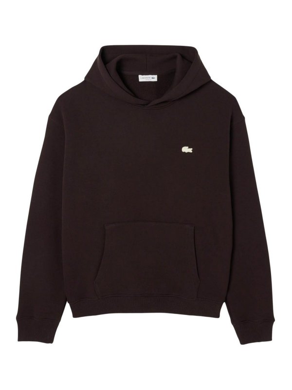 LACOSTE: Sweatshirts & Sweaters - Brown shirts