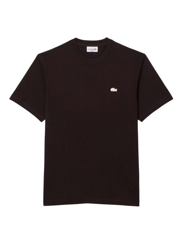 LACOSTE: polo shirts - Brown T-Shirt And Polo