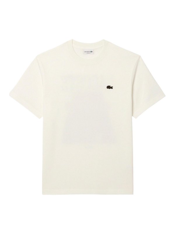 LACOSTE: polo shirts - White T-Shirt And Polo