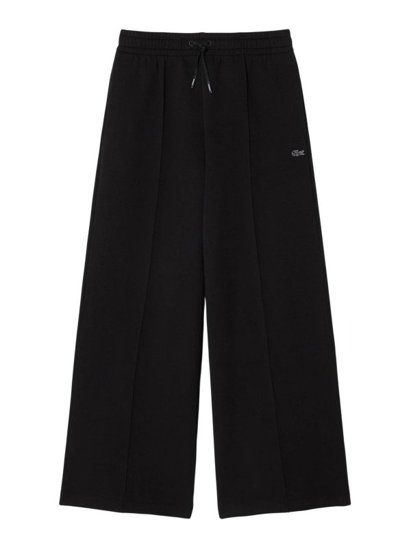 LACOSTE: casual trousers - Black Pants