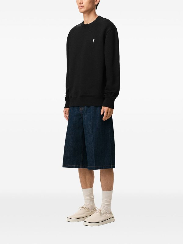 AMI PARIS: Felpe e maglie online - Felpa  De Coeur Con Ricamo