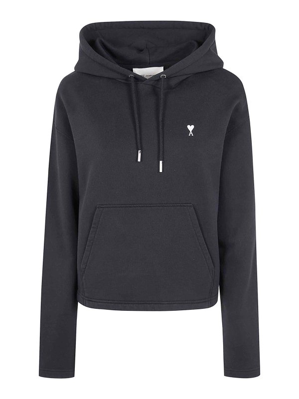 AMI PARIS: Sudaderas y suéteres - Sudadera - Negro