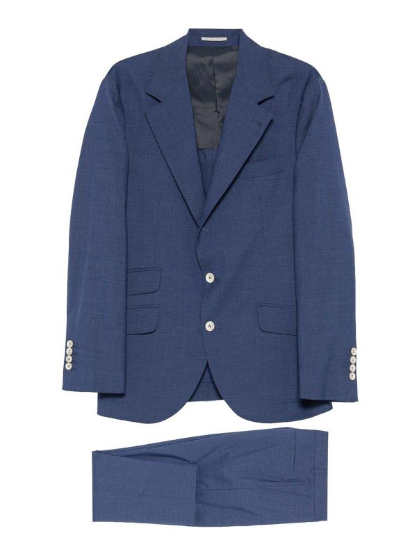 BRUNELLO CUCINELLI: formal suits - Single-breasted suit with peak lapels