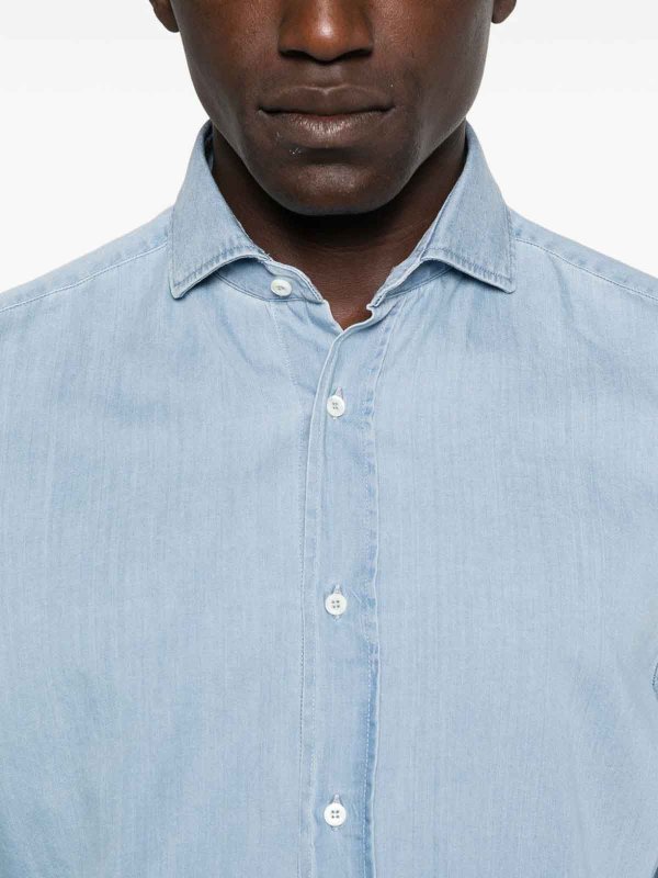 BRUNELLO CUCINELLI: シャツ online - シャツ - ブルー