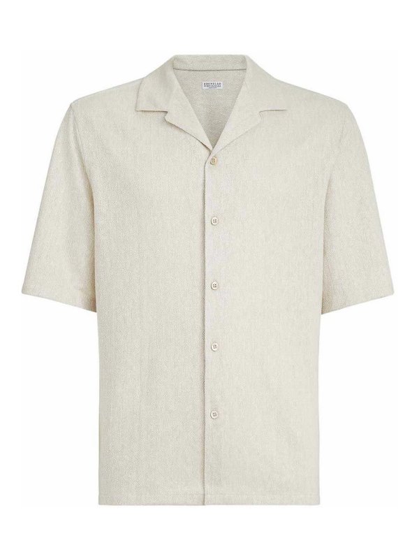 BRUNELLO CUCINELLI: Hemden - Hemd - Beige