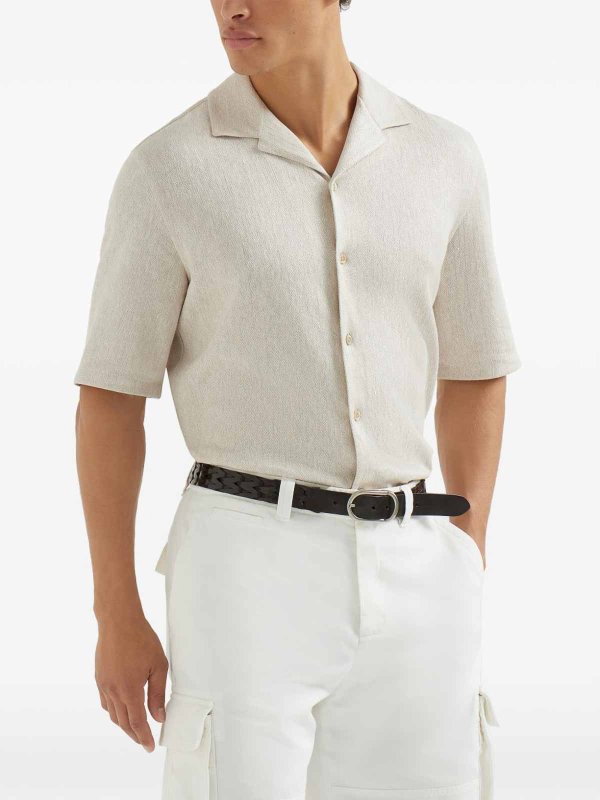 Hemd - Beige shop online: BRUNELLO CUCINELLI