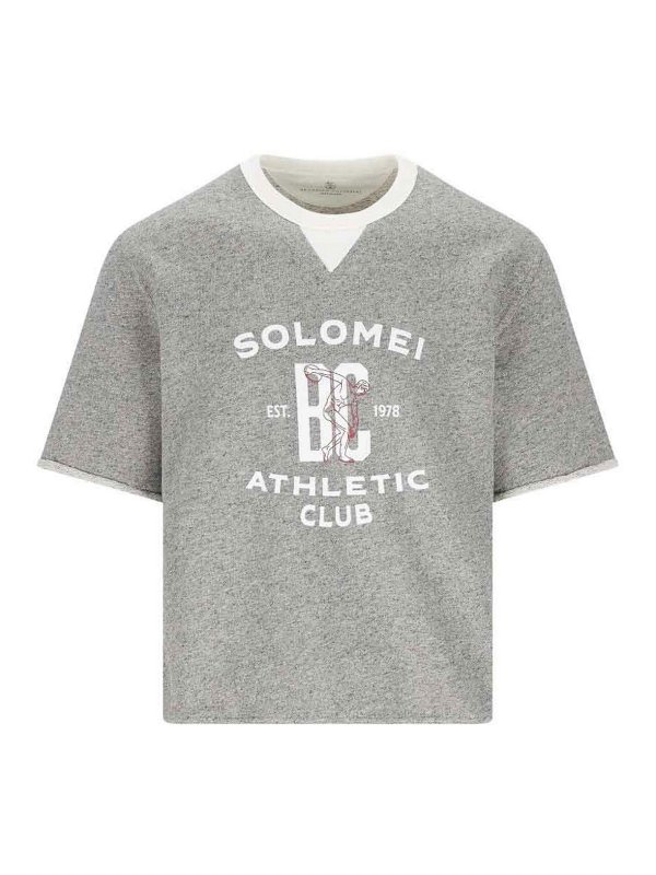 BRUNELLO CUCINELLI: t-shirts - T-Shirt With Logo