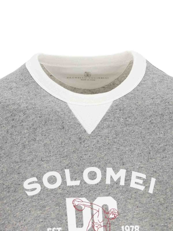 T-Shirt With Logo Replica 
online: BRUNELLO CUCINELLI