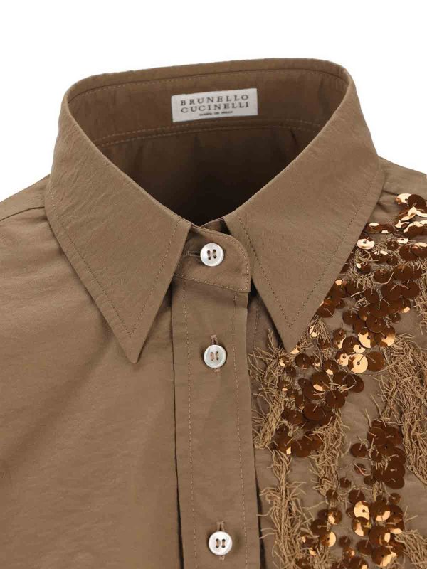 Hemd - Braun shop online: BRUNELLO CUCINELLI