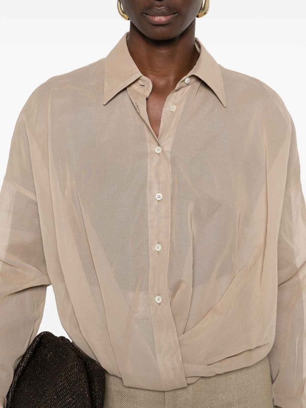 BRUNELLO CUCINELLI: shirts online - Shirt With Crossover Design