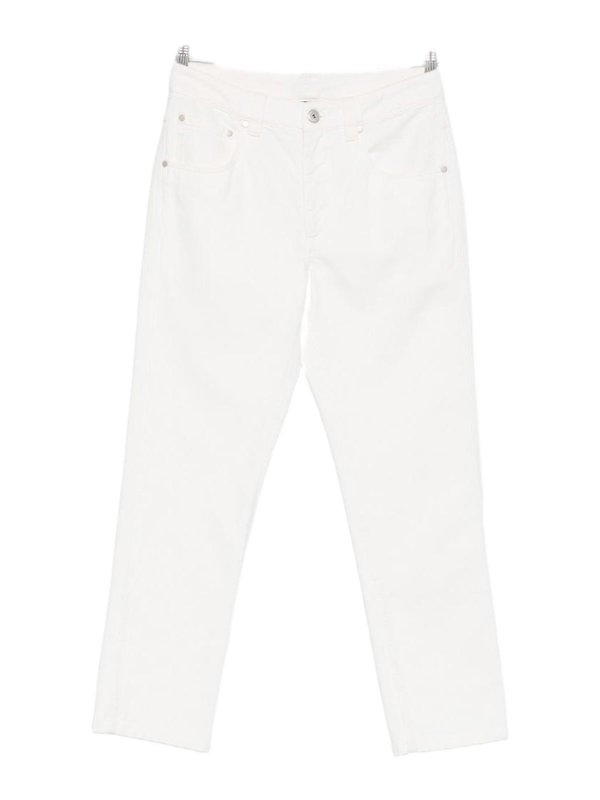 BRUNELLO CUCINELLI: straight leg jeans - Jeans With Buttons