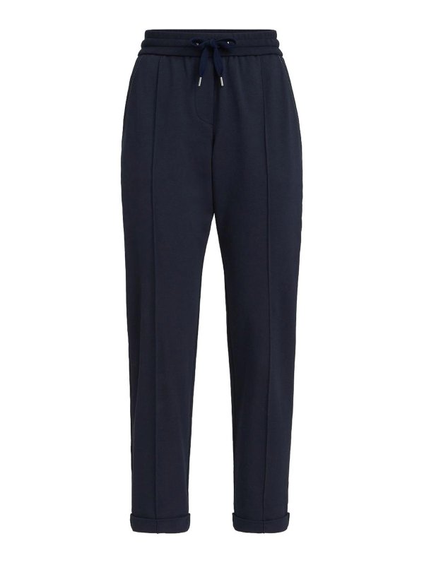 BRUNELLO CUCINELLI: カジュアルトラウザー - カジュアルパンツ - ブルー