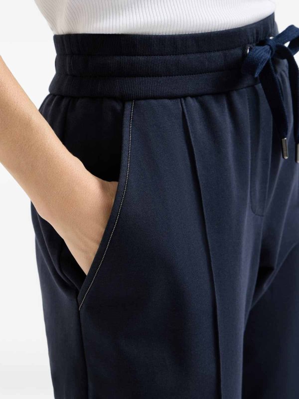 カジュアルパンツ - ブルー shop online: BRUNELLO CUCINELLI