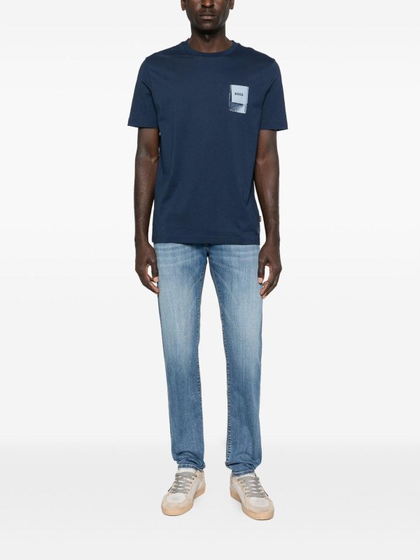 The Best Shops JACOB COHEN: ストレートジーンズ - ストレートジーンズ - ブルー