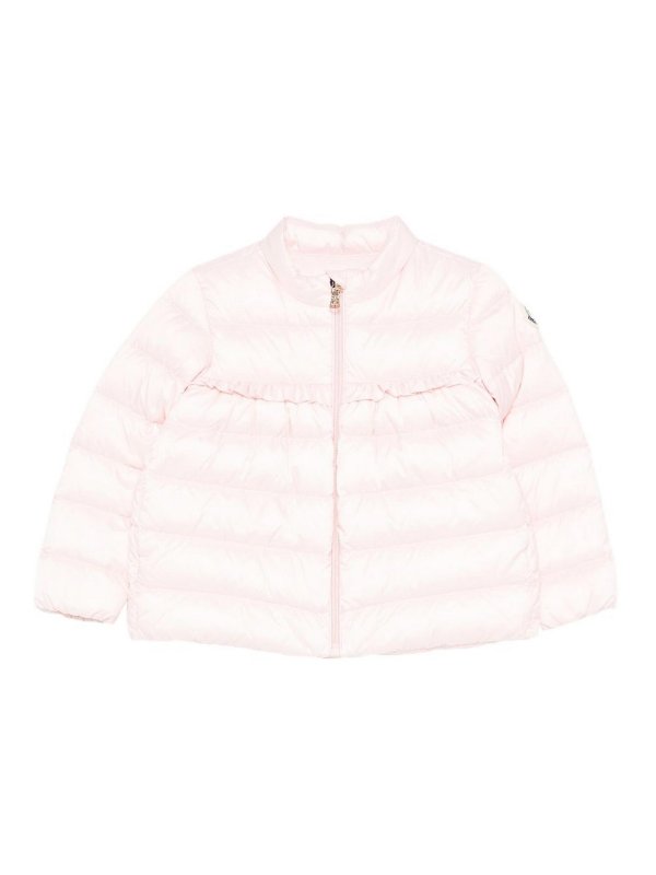 MONCLER JR: ダウン・ハイテクジャケット - ダウンジャケット - ヌードカラー