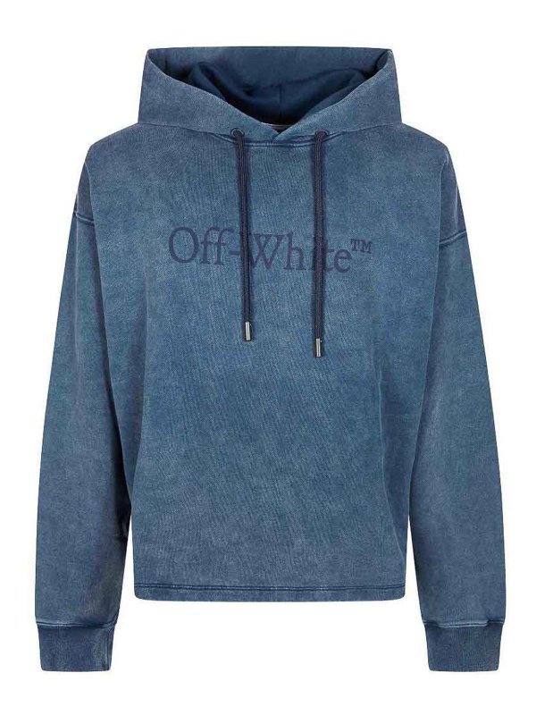 OFF-WHITE: スウェット＆セーター - スウェットシャツ/セーター - ブルー