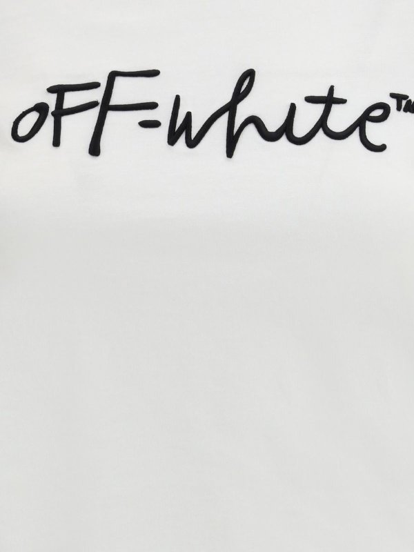 The Best Shops OFF-WHITE: t-shirt - T-Shirt Con Ricamo