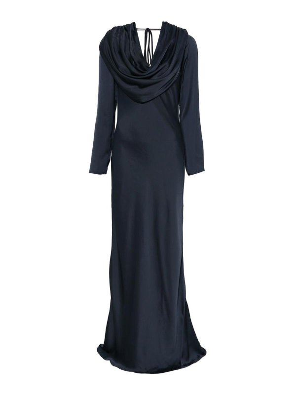 ROTATE Birger Christensen: evening dresses - Long dress with shawl neckline