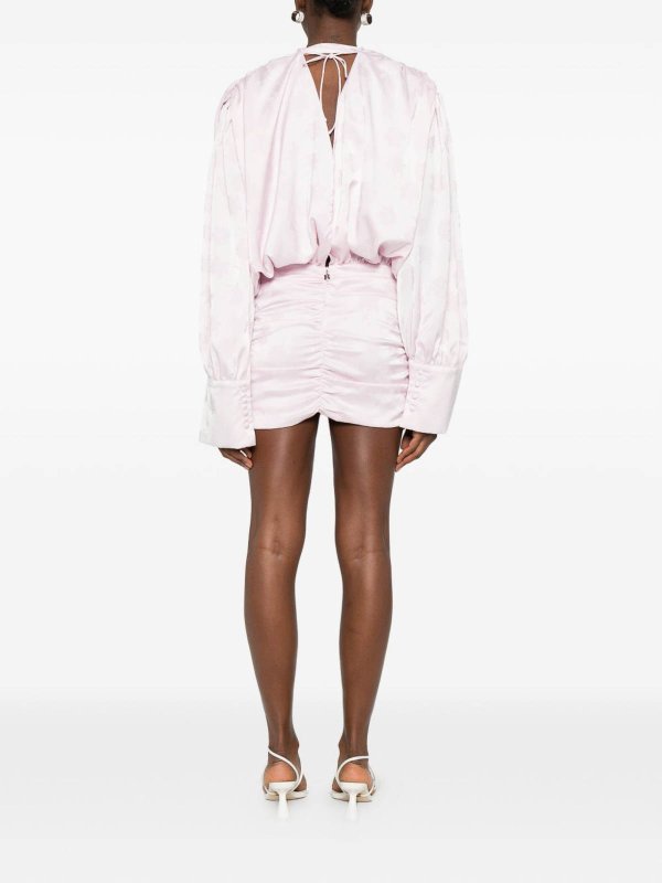 The Best Shops ROTATE Birger Christensen: abiti al ginocchio - Vestito Corto A Fiori Jacquard