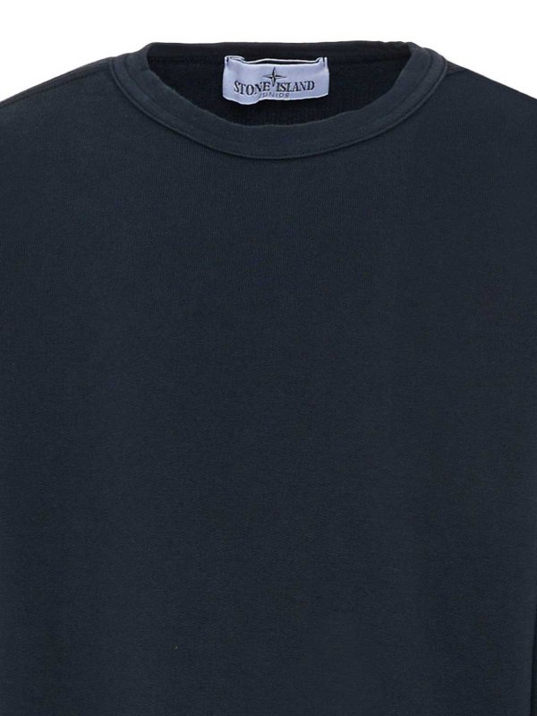 STONE ISLAND: Sweatshirts & Sweaters online - Crewneck Sweatshirt With Application