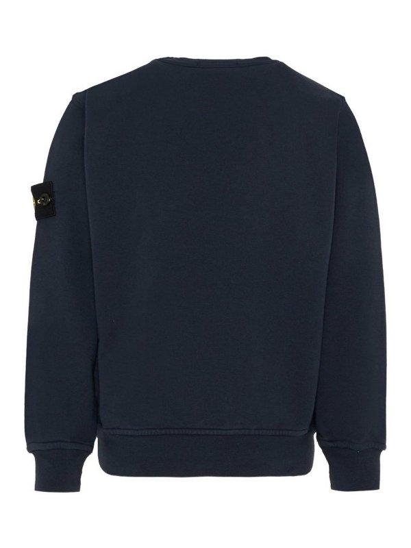 The Best Shops STONE ISLAND: Sweatshirts & Sweaters - Crewneck Sweatshirt With Application
