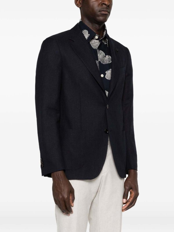 The Best Shops LARDINI: blazers - Blazer With Patch Pockets