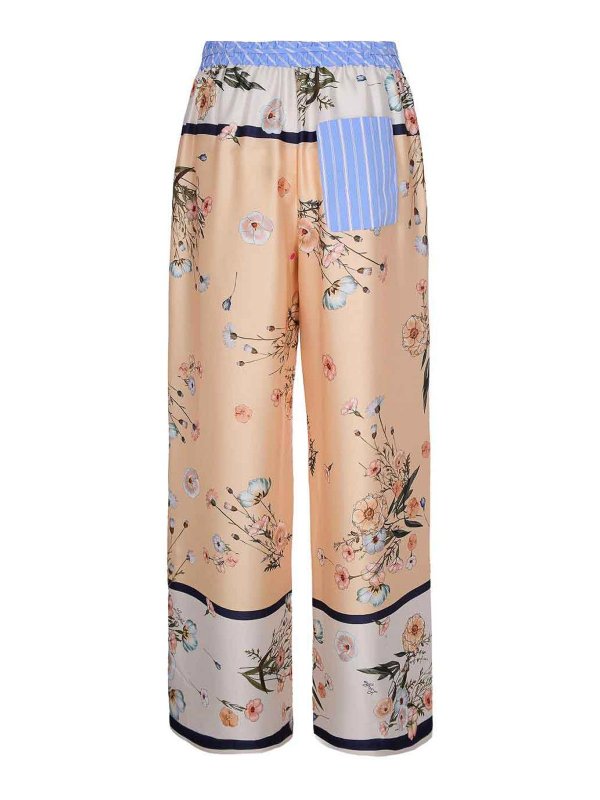 The Best Shops Liu Jo: casual trousers - Palazzo Pants With Floral Pattern